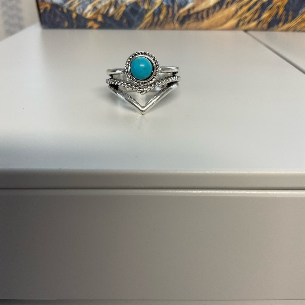 Silver and Turquoise Ring